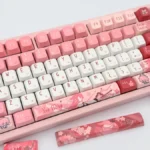 Exclusive Yae Miko Genshin Impact MDA keycaps set, elegantly designed with mystical fox motifs and artistic character colors.