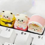 Candy Animal Series Keycaps, meticulously handcrafted with adorable miniature candy-themed details.