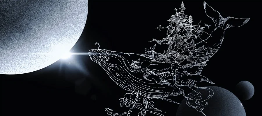 Intricate handcrafted Celestial Kun Desk Mat featuring a celestial landscape, rich in Chinese cultural symbolism.