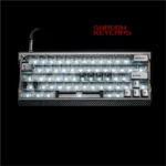 Celestial Star Artisan Keycap Set with a hollowed aluminum star frame and crystal transparency, revealing its intricate, light-reactive design.