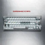 Premium Celestial Star Artisan Keycap set featuring a hollowed aluminum star frame and crystal transparency, exquisitely designed for mechanical keyboards.