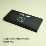 Cosmic Code Crystal MDA Keycap Set, showcasing a stunning 3D cosmic pattern within transparent crystal. Premium, sci-fi inspired keyboard keycaps.