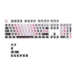 Coral Love Crystal Keycaps Set MDA profile, an artistic gallery view. Stunning crystal-clear coral reef aesthetic keycaps shimmer from multiple angles.
