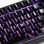 Ethereal translucent ceramic heart supplement keycaps set featuring a graceful butterfly and subtle heart motif, an exquisite 21-key artisan accent for keyboards.