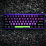 Evangelion keycaps set showcasing various angles, highlighting bold, vibrant dye-sub PBT legends and durable construction, inspired by iconic NGE mechanical keyboard.