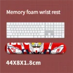Gundam Wrist Pad & wrist rest gallery, showing ergonomic comfort and artistic designs of Unicorn, RX-78-2, Exia, Char's Zaku II mechs.