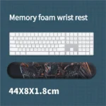 Gundam Wrist Pad & Wrist Rest, shown from multiple angles, features dynamic illustrations of legendary mobile suits Unicorn design.