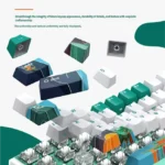 Premium K67 tri-mode custom mechanical keyboard showcasing a captivating White Tiger Gazing at the Moon artistic design for a truly unique setup.