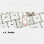 Playful Maltese Dog Ceramic Feel Keycap Set, multiple angles. Features whimsical line art, translucent jelly, smooth finish, side-engraved details.