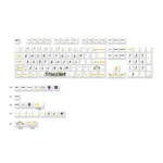 Electrifying Lightning Keycaps PBT 126-key set, featuring sharp, dynamic lightning bolts on durable dye-sub PBT, compatible with most mechanical keyboard.