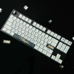 Electrifying Lightning Keycaps PBT set featuring sharp electric bolt designs on durable dye-sub PBT, creating a dynamic, high-contrast keyboard aesthetics.