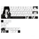 Whimsical Nai Cherry Keycap Set featuring vibrant dye-sub legends on durable PBT, showcased for a unique keyboard.