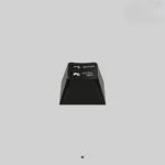 PE-K-4 BKRE-L Series Keycaps. Sleek aluminum alloy in robust black and elegant retro white, exquisitely detailed from multiple angles.