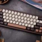 Premium Norse mythology artisan keycaps set, intricately detailed with ancient runes and divine symbols, displayed from multiple angles.