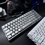 Iconic Printstream Keycaps Set showcasing the dynamic graffiti design with striking dual metallic and ceramic finishes.