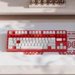 Main image of Resurgent Flood PBT Cherry Profile keycaps set, an artistic set featuring serene patterns, emphasizing durable PBT material.