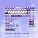 Experience the explosive Reze theme with this 130-key premium metal keycap set, designed for vibrant RGB lighting and a sleek, industrial aesthetic.