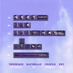 Detailed images of the premium Reze RGB keycaps set, showcasing explosive anime art, metallic industrial accents, and translucent RGB readiness.