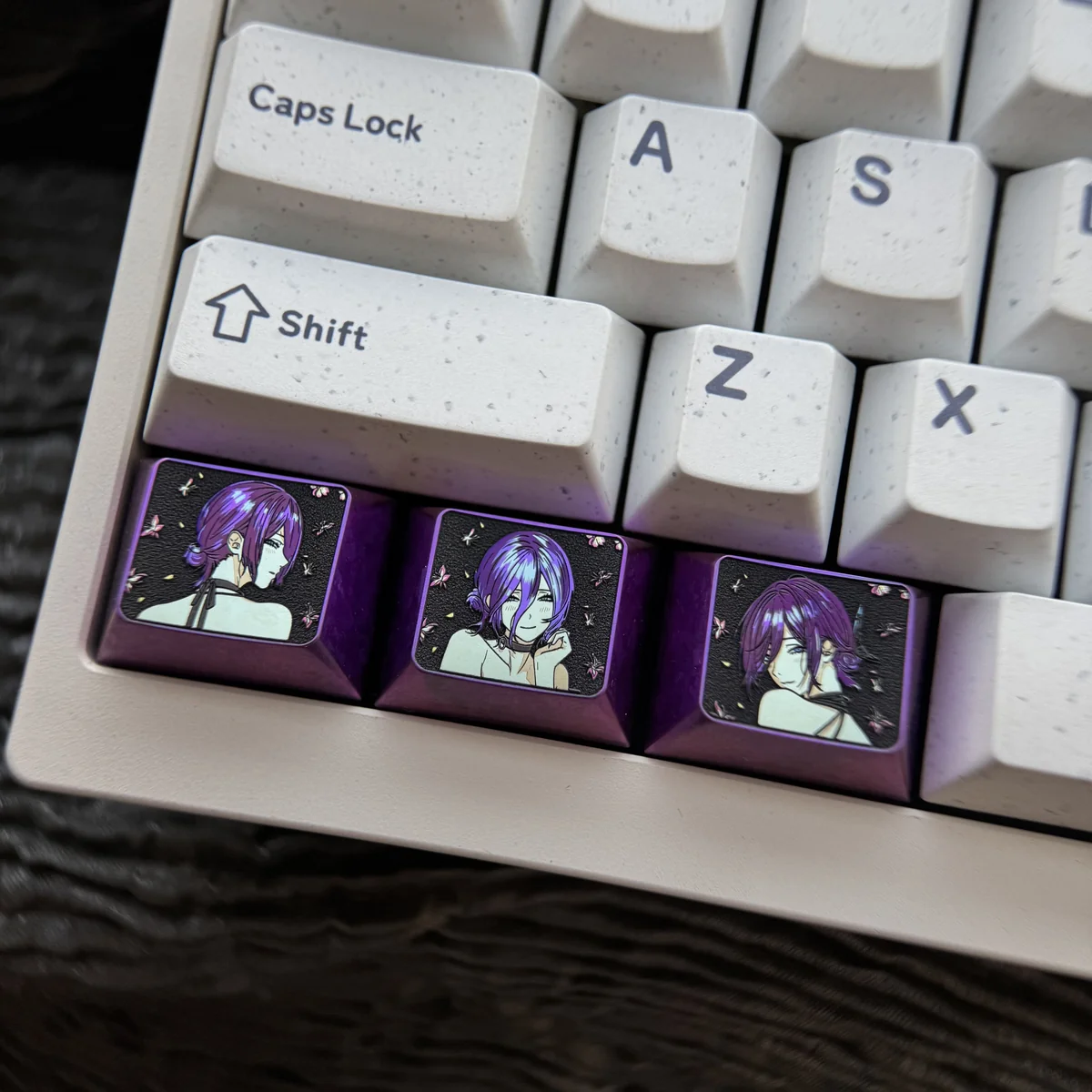 Dynamic Chainsaw Man Reze Titanium Artisan Keycap. Handcrafted from sleek anodized titanium, this premium Reze Titanium Keycap features a bold anime design.