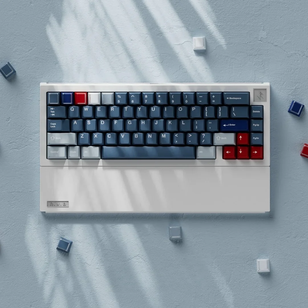 RWB Keycaps set display iconic wide-body automotive art with durable doubleshot legends, capturing aggressive racing aesthetics.