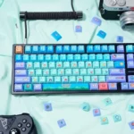 Stardew Valley PBT Dye-Sub Keycap Set, featuring vibrant pixel art and charming farm elements for an immersive artistic experience.