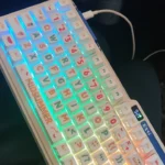 Vibrant Summer Party PBT keycaps set, featuring playful side-printed legends from multiple angles, highlighting their refreshing and unique aesthetic.