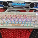 Main image of vibrant Summer Party PBT keycap set, featuring playful side-printed designs and refreshing, colorful legends. Experience the fun of summer aesthetics.