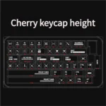 A collection of Dawn Transparent PC Supplement Keycap Set displayed from multiple angles, showcasing their vibrant gradients, ethereal light, and unique artistic de