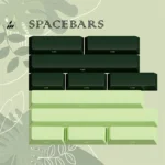 Untamed ABS keycap set spacebar, a premium component with a wild, earthy design and bold accents, embodying untamed wilderness.