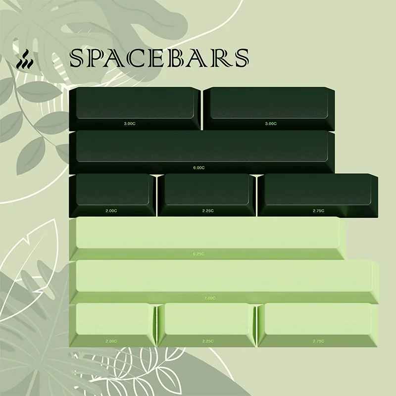 Untamed ABS keycap set spacebar, a premium component with a wild, earthy design and bold accents, embodying untamed wilderness.
