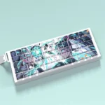 Valorant Sage PBT keycaps set for magnetic switches. Multiple angles reveal clean side-printed legends, vibrant backlighting, and premium PBT durability.