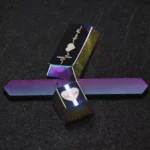 Vibrant 808 bass Heartbeat keycap, showcasing rhythmic heartbeat art and intricate sound wave patterns from an artistic, detailed perspective.