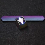 Vibrant metallic 808 bass Heartbeat keycap, showcasing a unique rhythmic heartbeat art design. This specific 1u R4 variant captures the essence of music's pulsive.