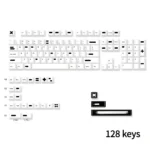 Quirky Alteration PBT keycap set in a gallery view, highlighting its distinctive white-out design, durable PBT, and playful nostalgic aesthetics.