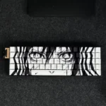 Premium Arctic Eyes Cherry Keycap Set, icy translucent with side-engraved legends. Magnetic switch compatible, an ethereal glow.