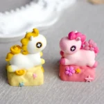 A vibrant, artistic New Year keycap featuring auspicious Chinese New Year blessings for fortune and love, perfect for a festive and playful keyboard.