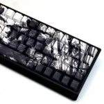 Bamboo Forest Duel Side-Lit PBT dye-sub keycap set showcasing tranquil bamboo art, subtle side-lit legends, and premium PBT texture.