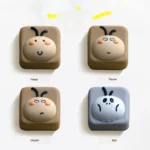 Whimsical big-head Cockroach artisan keycap gallery. Unique, expressive, stress-relieving design shown from multiple joyful angles.