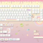 Playful Candy PBT Keycaps Set with vibrant, dye-sublimated legends, bringing a durable and sweet treat aesthetic to your mechanical keyboard.