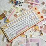 Vibrant Candy PBT Keycaps Set showcasing a playful, durable dye-sublimated sweet treat design for mechanical keyboards.