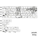 Cat Ear Girl Keycaps Set with exclusive whimsical anime girl art, an 83-key set for your keyboards.
