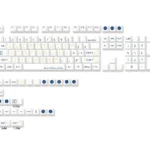 Celestial Constellation PBT Keycaps Set, Standard Edition, showcasing intricate astrological designs and starry night motifs for a cosmic keyboard aesthetiics.