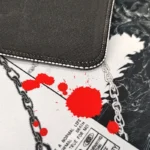 Chainsaw Man waterproof textured gaming mouse pad, showcasing dynamic artwork and its premium jacquard surface from multiple angles.