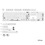 Exclusive Charon mythological PBT keycaps set, from various angles, highlighting premium PBT durability and intricate dark ethereal Greek underworld design.