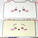 Charming Chiikawa and Usagi leather desk mat showcasing adorable kawaii characters. A stylish and playful addition to any desk.