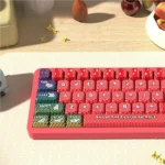 Vibrant Chinese Zodiac PBT dye-sub keycaps set, showcasing detailed animal illustrations and cultural motifs from multiple angles on MDA profile.