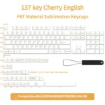 Civilization 137-key English PBT keycap set. Features crisp legends and iconic symbols of historical eras, designed for strategic conquest.