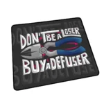 Playful Counter-Strike: CSGO Defuse Kit Mouse Pad, showcasing its iconic graphic, waterproof surface, and non-slip base for tactical fun.