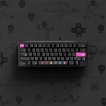 Intricate Day of the Dead artisan PBT keycaps set. Detailed skull designs and traditional patterns celebrate artistic elegance.