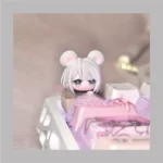 Delta Force Hackclaw artisan keycap, a handcrafted gaming art collectible featuring a stylized mouse character with vibrant detail.